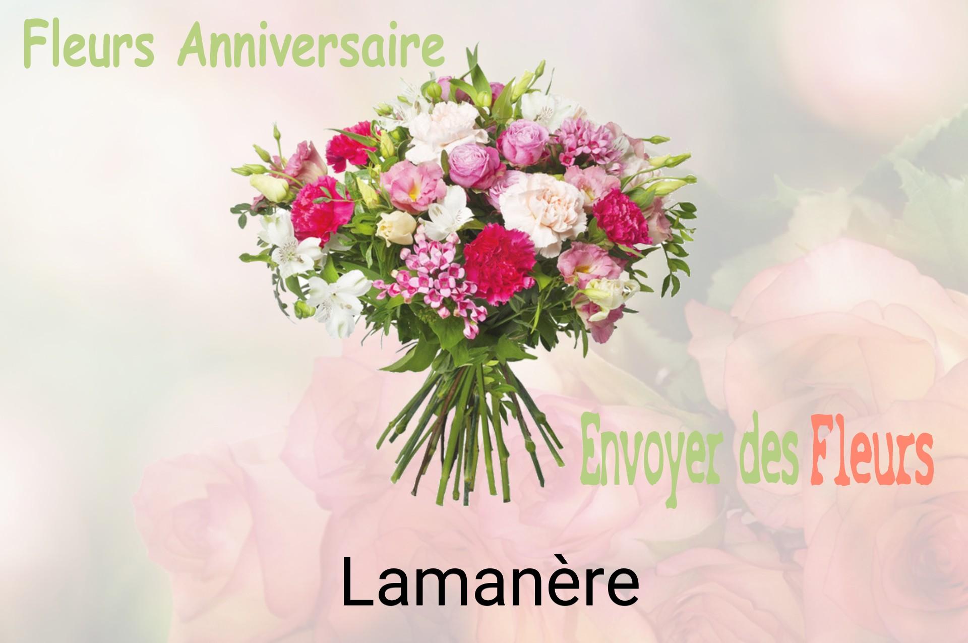 Bouquet de fleurs d’anniversaire livré à Lamanère
